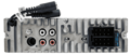 DAB / BT autoradio Opel Astra H, Corsa D, Antara, Zafira B (zilver) en meer modellen | 4×50 watt | multicolor | Audiovolt AMS-450DAB